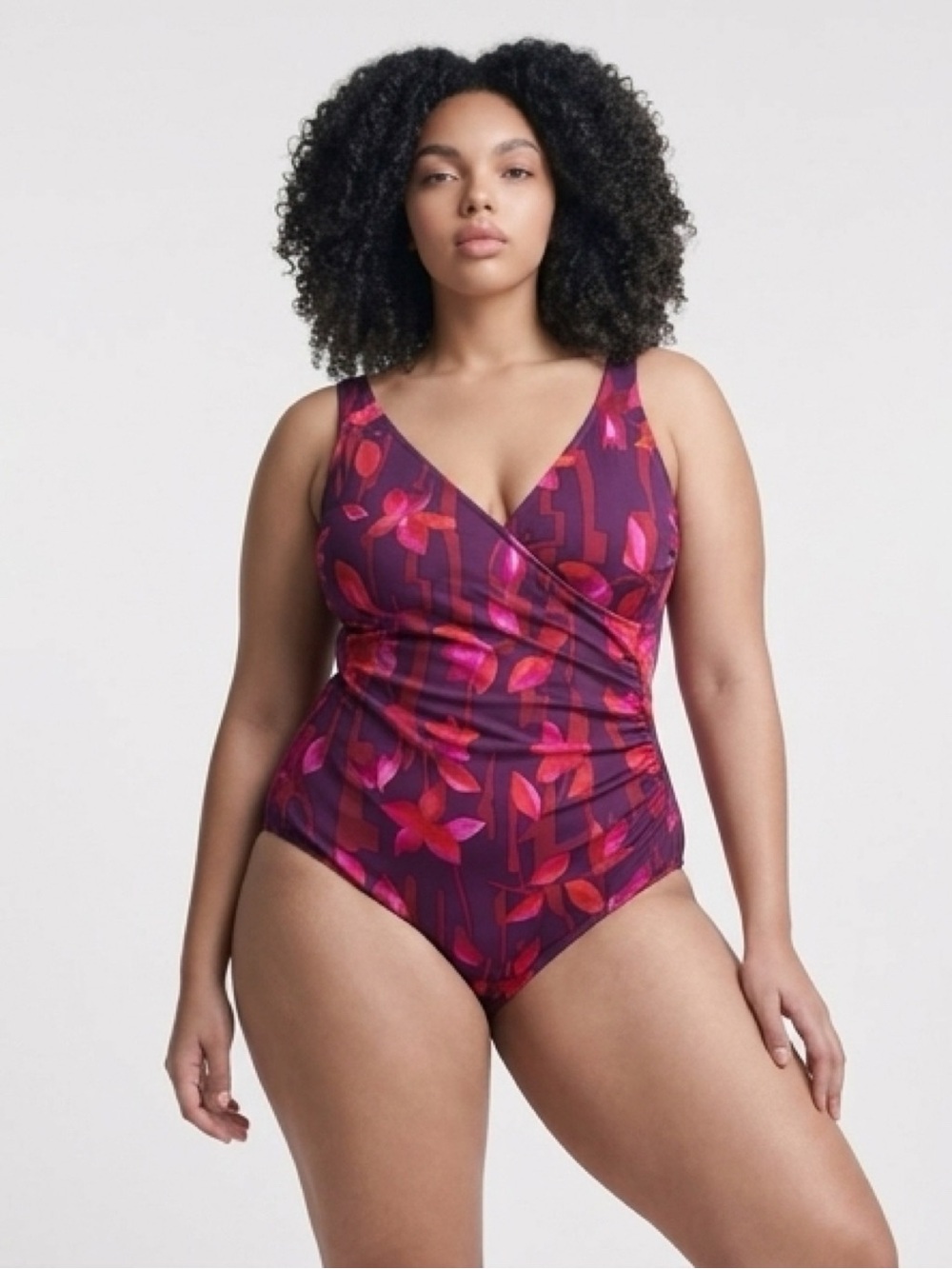 Miraclesuit One Piece Swimsuit Sz 12 Slimming Tummy Control floral
